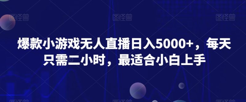 爆款小游戏无人直播日入5000+,每天只需二小时,最适合小白上手-创业项目网