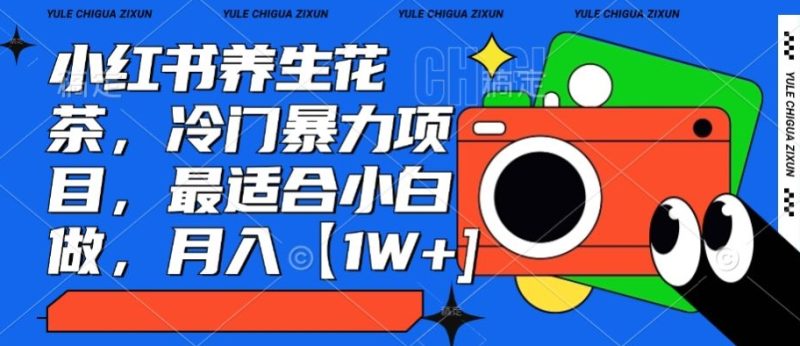 小红书养生花茶,冷门暴力项目,最适合小白做,月入【1W+】-创业项目网