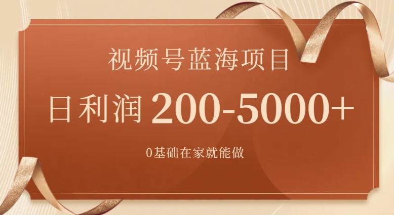 外边收费699视频号项目，最新玩法，简单好操作，一人可做，日四位数-创业项目网