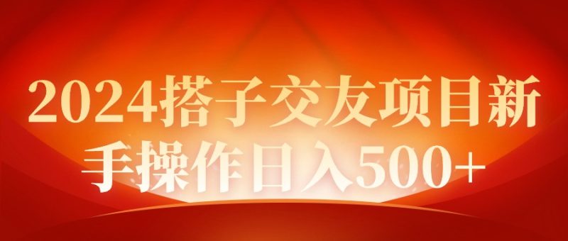 2024同城交友项目新手操作日入500+-创业项目网