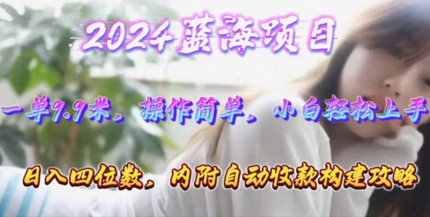 年轻群体的蓝海市场，1单9.9元，操作简单，小白轻松上手，日入四位数-创业项目网