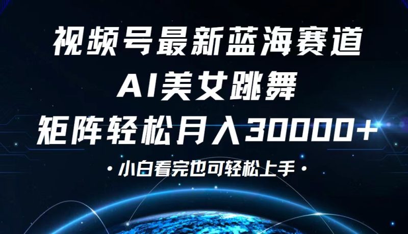 视频号最新蓝海赛道,小白也能轻松月入30000+-创业项目网