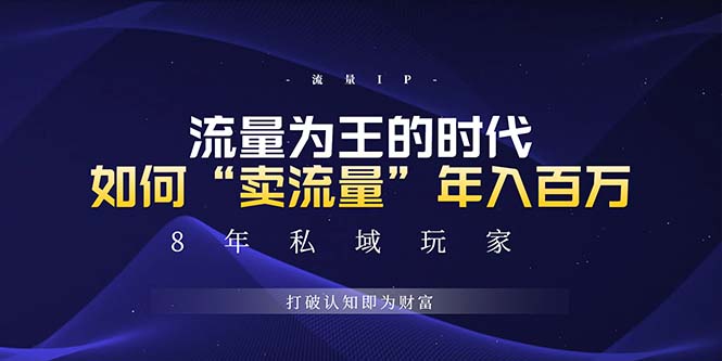 未来如何通过“卖流量”年入百万，跨越一切周期绝对蓝海项目-创业项目网