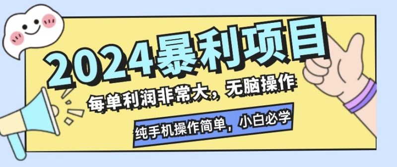 2024暴利项目,闲鱼无货源,每单利润非常大,无脑操作,小白必学-创业项目网