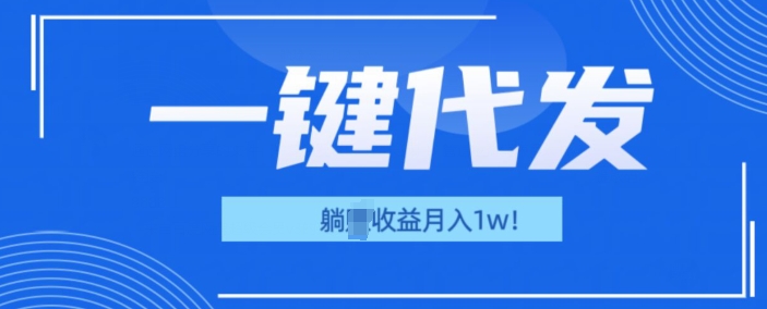 一键代发项目(团长版)，管道收益躺Z月入1w+-创业项目网