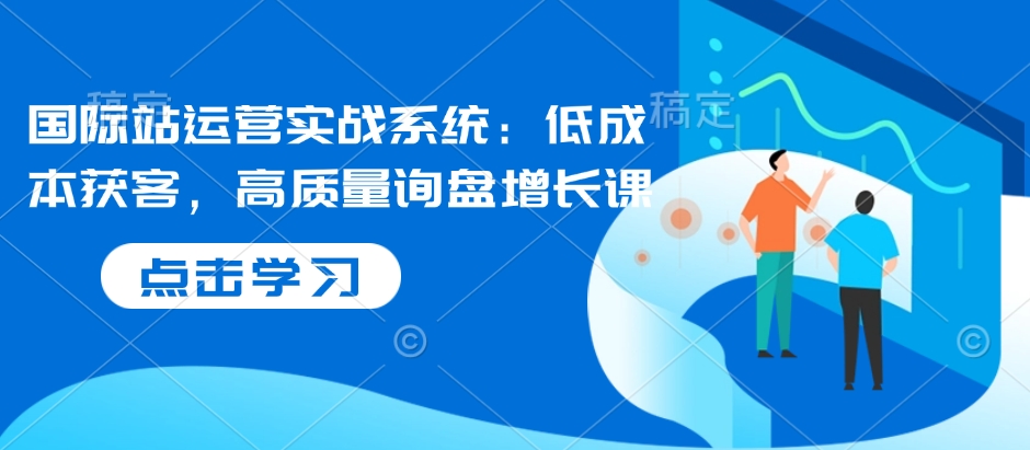 国际站运营实战系统：低成本获客，高质量询盘增长课-创业项目网