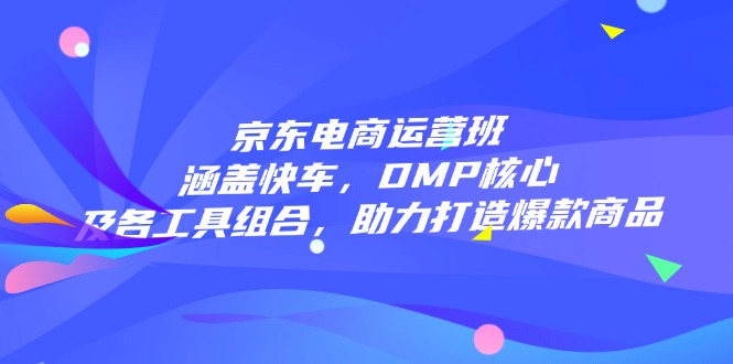 京东电商运营班：涵盖快车，DMP核心及各工具组合，助力打造爆款商品-创业项目网