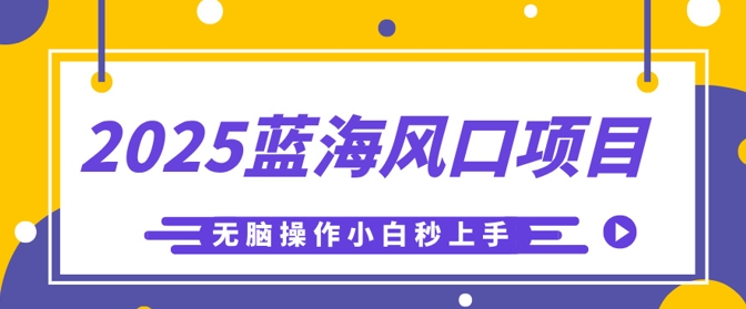 2025蓝海风口项目，利用AI工具一键生成儿童益智早教视频，无脑操作小白秒上手，轻松日入500+-创业项目网