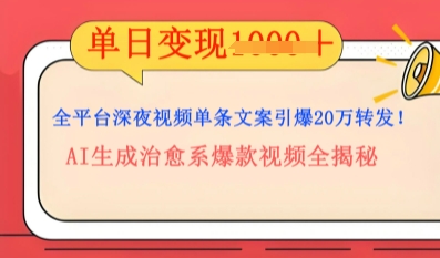 全平台深夜文案新风口：DeepSeek生成百万播放量金句，治愈系内容涨粉速度快4倍-创业项目网