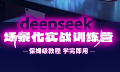 DeepSeek场景化实战训练营，保姆级教程，学完即用，手把手教你用DeepSeek提升效率-创业项目网