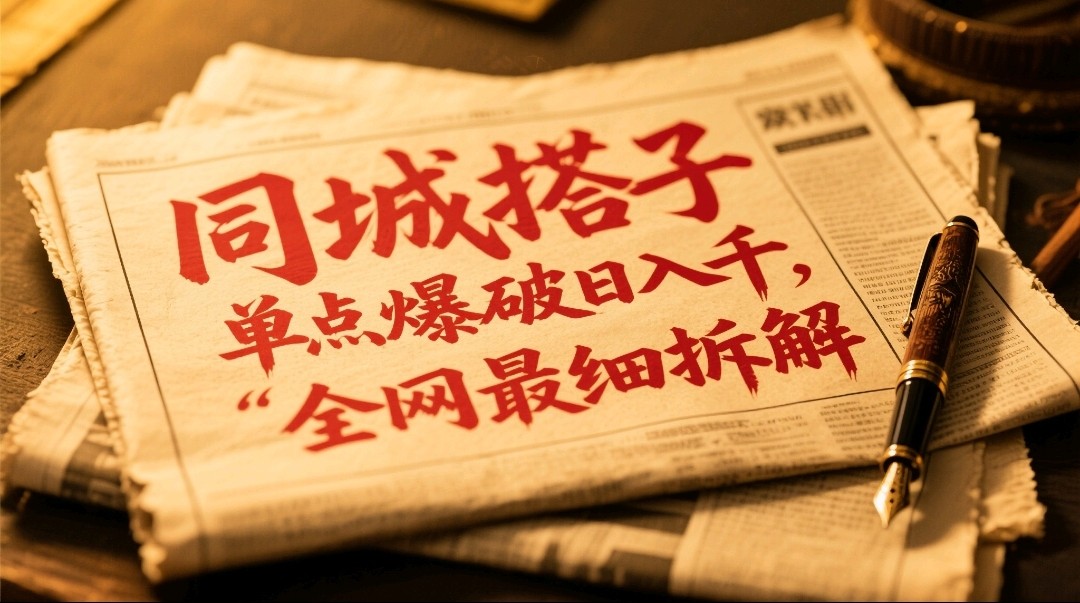 同城搭子群19.9单点爆破日入千，搭子组局月入万，全网最细拆解-创业项目网