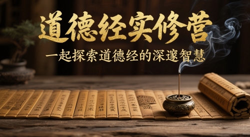 道德经实修营，一起探索道德经的深邃智慧-创业项目网
