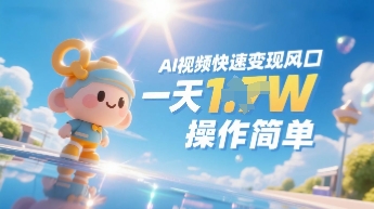 Ai视频变现风口，一天收入多张，收入无上限，操作简单-创业项目网