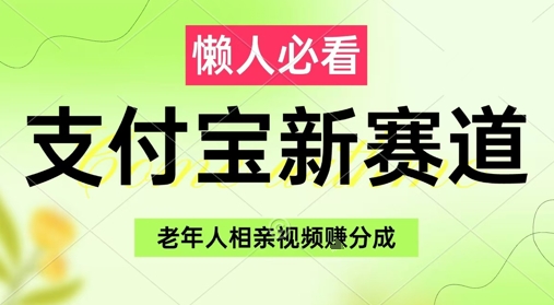 支付宝新赛道，利用老年人相亲视频，挣分成收益，轻松月入过W，操作简单-创业项目网