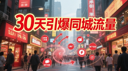 30天引爆同城流量：团购篇 认知篇 流量篇 来客篇 达人篇 老板人设IP篇 投流篇-创业项目网