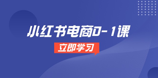 小红书电商0-1课，开店选品全流程，多平台素材处理与爆款笔记制作-创业项目网