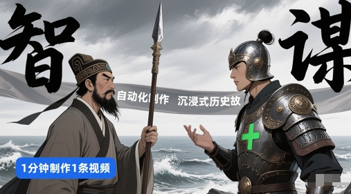 扣子工作流一键生成沉浸式历史故事，一天工作量，3分钟搞定-创业项目网