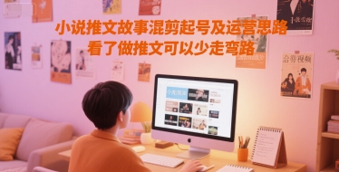 小说推文故事混剪起号及运营思路，看了做推文可以少走弯路-创业项目网
