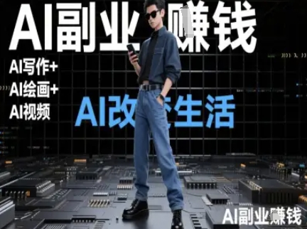 AI改变生活（Ai写作+AI绘画+Ai视频），AI副业挣钱-创业项目网
