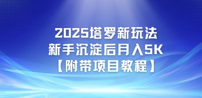 2025塔罗新玩法，新手沉淀后月入5K【附带项目教程】-创业项目网