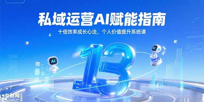 私域运营AI赋能指南，十倍效率成长心法，个人价值提升系统课-创业项目网