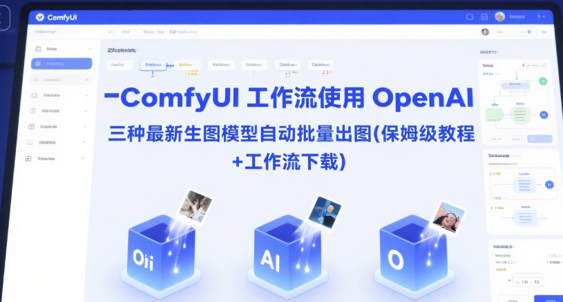 ComfyUI 工作流使用 OpenAI 三种最新生图模型自动批量出图(保姆级教程+工作流下载)-创业项目网
