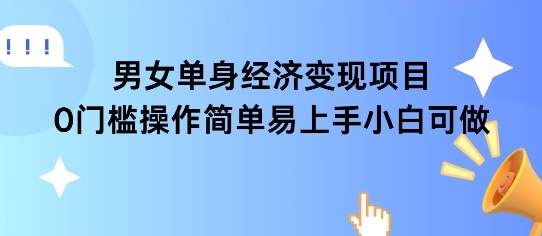 女单身经济项目，变现周期长，可复购率高，日入1000+-创业项目网