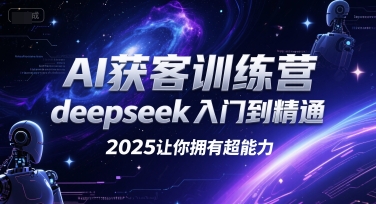 AI获客训练营，deepseek入门到精通，2025让你拥有超能力-创业项目网
