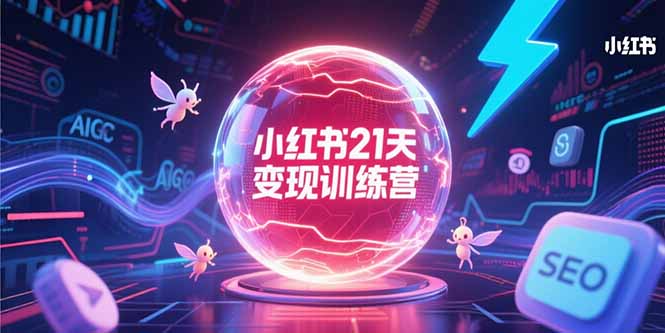 小红书21天变现训练营，AIGC工具高效应用，SEO优化核心技巧-创业项目网