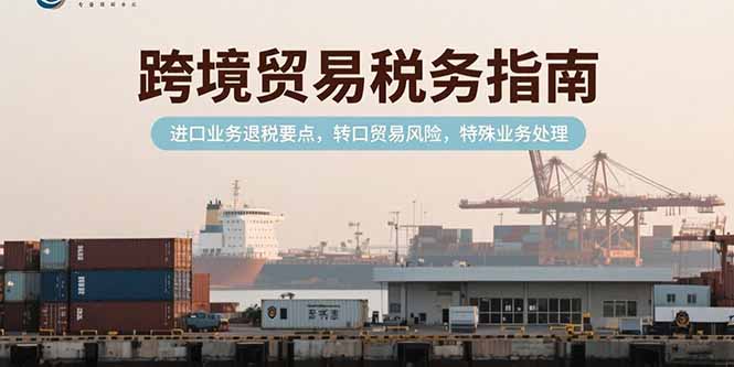 跨境贸易税务指南，进口业务退税要点，转口贸易风险，特殊业务处理-创业项目网