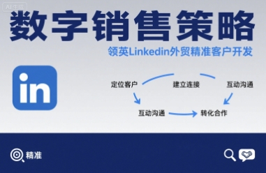 数字销售策略领英LinkedIn外贸精准客户开发-创业项目网