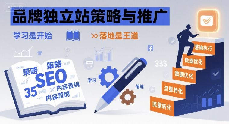 品牌独立站策略与推广，学习是开始，落地是王道-创业项目网