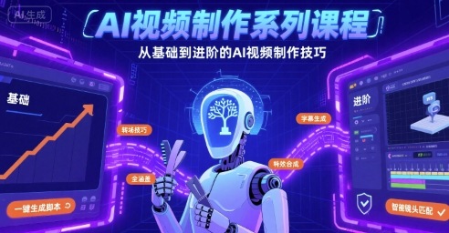 AI视频制作系列课程，从基础到进阶的AI视频制作技巧全涵盖-创业项目网