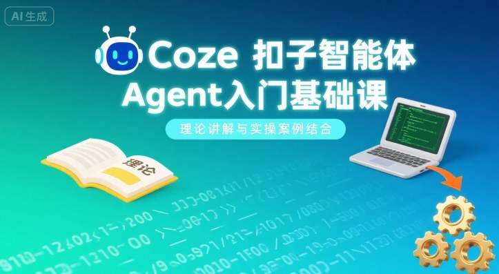 Coze扣子智能体Agent入门基础课，理论讲解与实操案例结合-创业项目网