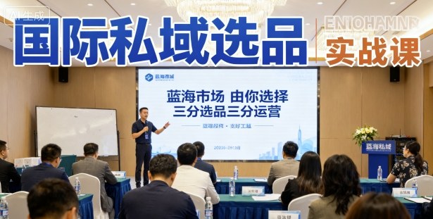 国际私域选品实战课，蓝海市场由你选择，七分选品三分运营-创业项目网