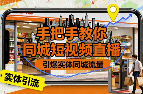 手把手教你同城短视频直播，引爆实体同城流量-创业项目网