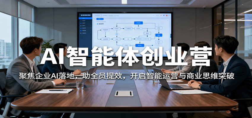 AI智能体创业营：聚焦企业AI落地，助全员提效，开启智能运营与商业思维突破-创业项目网