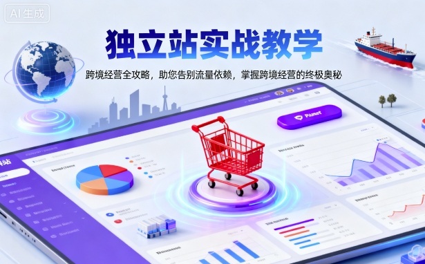 独立站实战教学,跨境经营全攻略,助您告别流量依赖,掌握跨境经营的终极奥秘-创业项目网