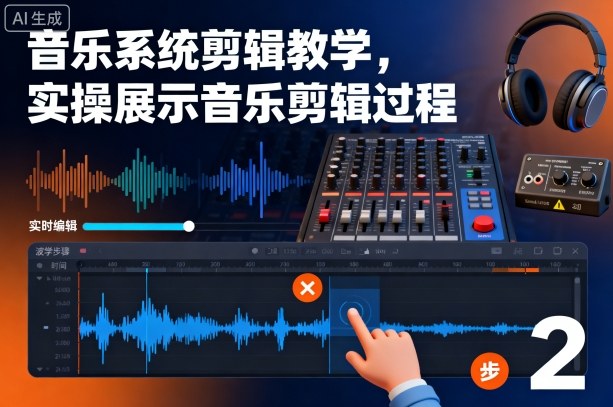 音乐系统剪辑教学，实操展示音乐剪辑过程-创业项目网