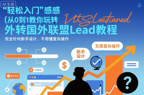 国外联盟賺美刀项目，从0到1教你玩转国外联盟Lead教程，纯新手可操作性100%-创业项目网