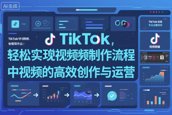 TikTok中视频制做流程，轻松实现Tk中视频的高效创作与运营-创业项目网