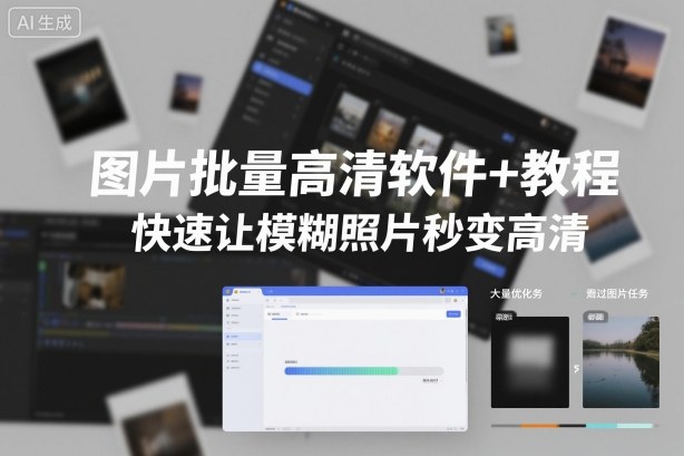 图片批量高清软件+教程，快速让模糊照片秒变高清-创业项目网