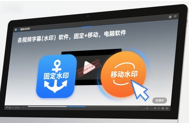 去视频字幕(水印）软件，固定+移动，电脑软件-创业项目网