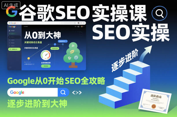 谷歌SEO实操课，Google从0开始SEO全攻略，逐步进阶到大神-创业项目网