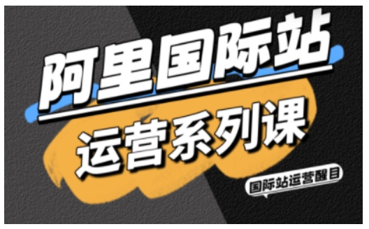 阿里国际站运营系列课，涵盖精准引流、直通车与全站推实战SOP，搭配AI效率工具包与高阶增长玩法（更新）-创业项目网
