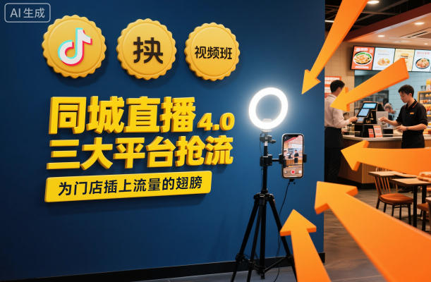 同城直播实操班4.0，三大平台抢流，为门店插上流量的翅膀-创业项目网
