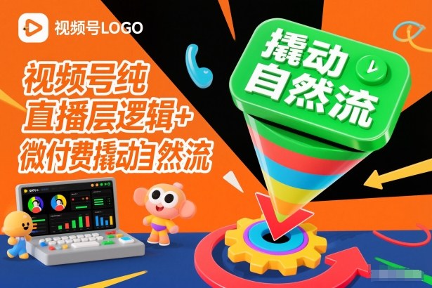 视频号纯直播底层逻辑+微付费撬动自然流-创业项目网