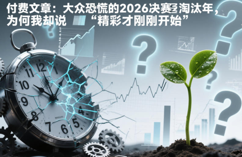 付费文章：大众恐慌的2026决赛淘汰年，为何我却说“精彩才刚刚开始”？-创业项目网