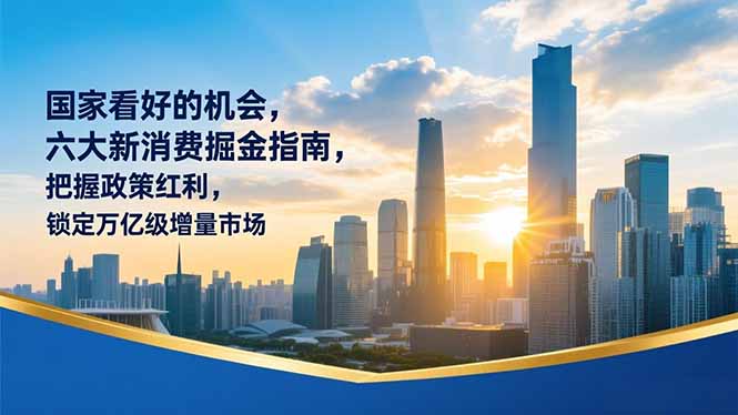 某付费文章：国家看好的机会，六大新消费掘金指南，把握政策红利，锁定万亿级增量市场-创业项目网