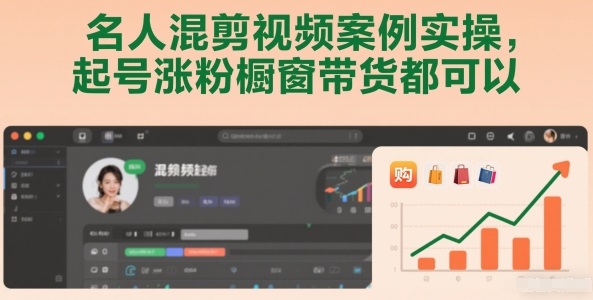 名人混剪视频案例实操，起号涨粉橱窗带货都可以-创业项目网